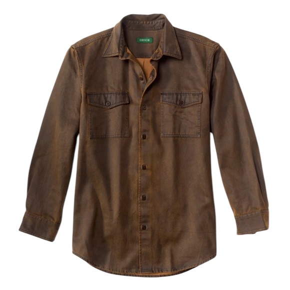 Orvis Timber Creek Long-Sleeved Button Down Shirt in Dark Brown - XXL - Picture 1 of 14